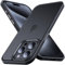 Anqrp Designed for iPhone 15 Pro Max Case, [Military Shockproof] Super Soft Silicone Slim Translucent Matte Protective Phone Cover, Compatible with iPhone 15 Pro Max 6.7, Black