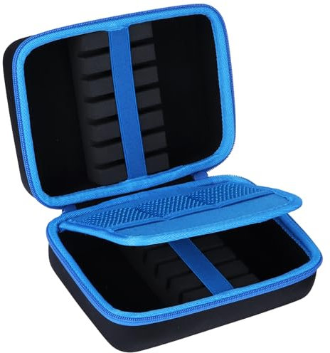 Lebakort Hart Hülle Dartpfeile Etui für 12 Stück Steeldarts oder weiche Spitze Darts,eingebaute Speicher Rohre und Taschen für Flights, Spitzen, Schäfte