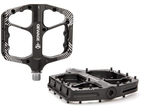 GEWAGE MTB Pedalset – CNC-frästa cykelpedaler i aluminium, kromstålaxel, kullager & tätat lagersystem för mountainbike, gravel och trekking – perfekta för downhill & trail