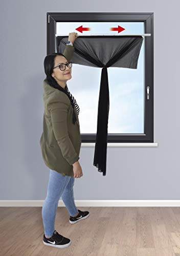K-home TELESKOP insektsskyddsram, vit, individuell 80 x 90 cm till 130 x 150 cm