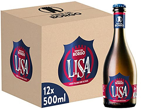 Birra Del Borgo Lisa, Birra Bottiglia - Pacco da 12x50cl