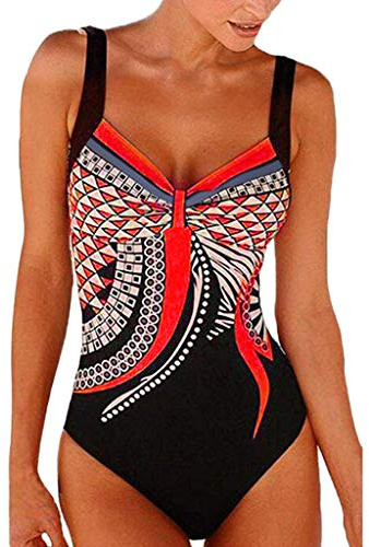 One Piece Swimming Costume Women Tummy Control Swimsuit UK Sale Ladies Padded Swimwear Plus Size Bathing Suits Vintage Push Up Monokinis