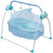 wanwanper Elektrische Babywiege Babyschaukel, Automatik Baby Stubenwagen Babybett, Schaukelstuh mit Mp3 Musik Playback Funktion, Elektrische Baby-Wiege für Babys zwischen 0 und 18 Monaten (Blau)