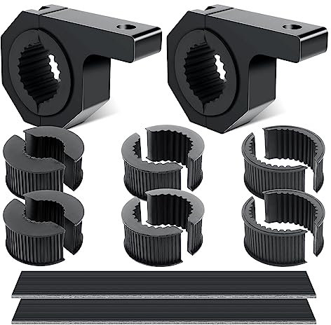 RIGIDON Arbeitslicht Rohrklemme Universal, LED Lichtleiste Scheinwerfer Arbeitsleuchten Halterung Klemmhalterung Light Bar Mount Bracket für Offroad Auto LKW Motorrad (25mm/ 31mm/ 38mm/ 50mm)