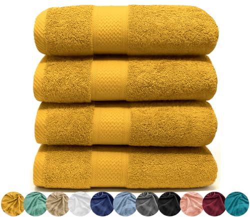 LEBENGOOD Handtücher Set, 4 Handtücher 50x90 aus Baumwolle - 100% Oeko-TEX®, Handtuch, Gästehandtücher, Badetuch, Badetücher, Duschtuch, Duschhandtuch, Badehandtuch, Duschtücher.