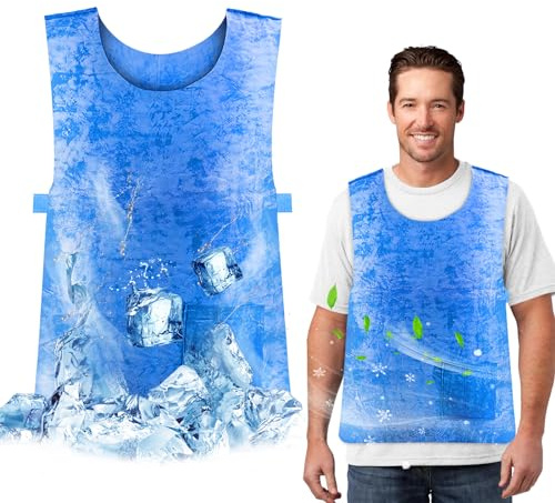 Gilet Réfrigérant pour Hommes et Femmes | Sécurité de Refroidissement Respirant | Sport | Réglable en PVA | Travail D'extérieur