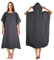 KUOGAS Badeponcho Damen& Herren,Poncho Handtuch,Mikrofaser-Surf Poncho, Badeponcho Handtuch, aus Mikrofaser auch als Umkleidehilfe Strand (Dunkelgrau,L)