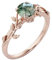 Shusukue Moosachat Ringe Rosegold für Damen Silber 925 Vorsteckring Heilstein Ring mit Achat Stein Silberschmuck