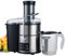 SOKANY 1200W Entsafter Gemüse und Obst, LCD Touchscreen und Quick-Juicer mit optimierter Saftausbeute, Große 85 mm Einfüllöffnung, 5 Geschwindigkeitsstufen, Einfach zu Reinigen, Schwarz/Edelstahl