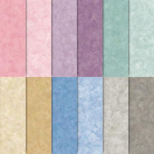 24 Sheets Gradient Print Scrapbook Paper, 6x6 Assorted Floral Patterns Art Craft Paper for Birthday Wedding Baby Shower Party Supplies
