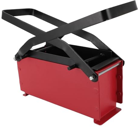LAISANIM Portable Bits and Pieces Briquette Maker, Paper Fireplace Log Maker, Renewable Fuel Source Press Makes Solid Fuel Bricks, for Campfire Cookouts Fireplace Outdoor Grill