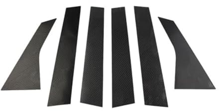 Cadre du panneau changement vitesse Autocollants De Couverture Montant Fenêtre Porte En Fibre Carbone Noire Pour Classe A Pour W169 2004-2011 Garniture