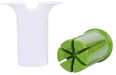Affettatrice per cetrioli - Affettatrice per uva e fragole da 104 mm, ampia applicazione | Tagliaverdure tritatutto in acciaio inossidabile con facilità, tagliafrutta per cucina Divisore creativo per