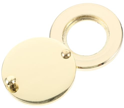 Beavorty Cache-Jonction pour Porte 16Mm Métal Doré Protection Confidentialité Anti-Regard Haute Résistance Cache-Trou de Porte Sécurité Appartement Hôtel Usage Quotidien