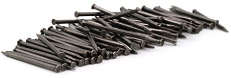 Design61 100x Stahlstifte Stahlnägel Sockelleistenstifte Nagel 1,5 x 20 mm Flachkopf Senkkopf BLANK