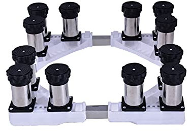 Base de machine à laver Base d'appareil Support de base de machine à laver Hauteur surélevée 14-17 cm Grille de réfrigérateur Longueur/largeur réglable 45-68 cm Support de sèche-linge Socle Tapis
