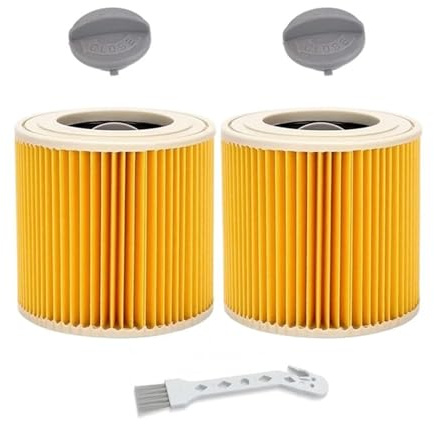 Compatible Con Classy, ​​paquete De 2 Filtros De Repuesto For Aspiradora Karcher, WD3 Premium, WD2, WD3, WD3P, MV2, MV3.