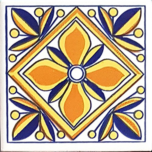 PIASTRELLA in Ceramica VIETRESE Decorate 10X10XH1, VIETRI Ceramic Tile (Ordine Minimo 5 Pezzi Anche l'uno Diverso dall'altro)