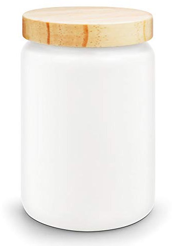 Tassendruck Bastel-Tassen ohne Druck zum Bemalen aus Hochwertiger Keramik Einzeln oder im Set/Mug/Cup/Becher/Pott - Aufbewahrungsdose 1 Stück