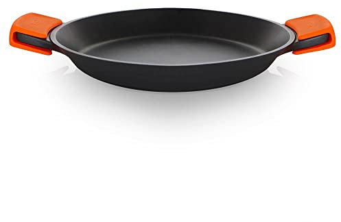 Orbegozo PDA 2036 Paellera de Aluminio Fundido Indeformable, 3.4 L, Superficie Antiadherente Libre de PFOA, Asas de Silicona