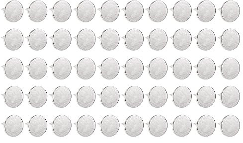 QUARKZMAN 9.5x10mm Möbel Polsternägel x 50Stk Flach Kopf Dekorativ Reißzwecken Möbel Nägel Stifte für Möbel DIY Dekorativ [Silber Ton]