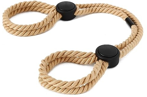 Yspokfay Adjustable Rope Bracelets Body Chains Hand Cuff Bracelets Handmade Cool Anklets Bracelet Body Jewelry for Women Men-Wood Color
