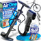 NEXTCOVER® Fahrradpumpe Alle Ventile mit [Airflow-Technologie] I Pumpe für Autoventil, Presta Ventil & Dunlopventil I Standluftpumpe Fahrrad mit Manometer I Luftpumpe Fahrrad [AirOne]
