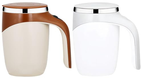 Generico con agitazione automatica - Bicchiere intelligente impermeabile, frullatore elettrico per caffè, contenitore per miscelazione portatile, portabevande senza fili | per bevande resistente al