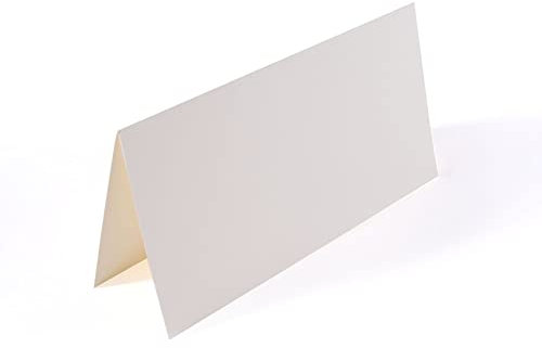 Vaessen Creative Blanko Faltkarten DIN Lang Elfenbein, 25 Stück, passende Briefumschläge erhältlich