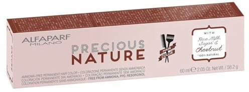 Alfaparf Milano Precious Nature Kalte Brauntöne 7.21 Mittelblond-Violett Asch, 60 ml