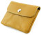 modamoda de P09 Damen Münzgeldbörse Geldbörse Portemonnaie Klein Leder Made in Italy P09, Farbe:Senfgelb