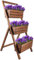 KOTARBAU® Blumenetagere Blumentreppe 3 Etagen für Pflanzen Blumenregal innen & außen Holz 46x58x105 cm Braun