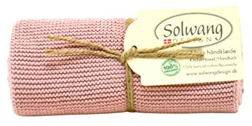 Solwang Küchentuch Hellrosa Rauch gestrickt Geschirrtuch Handtuch Baumwolle