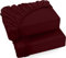 Utopia Bedding - 2er Set Spannbettlaken 180x200cm - Burgunderrot - Gebürstete Mikrofaser Spannbetttuch - 35 cm Tiefe Tasche