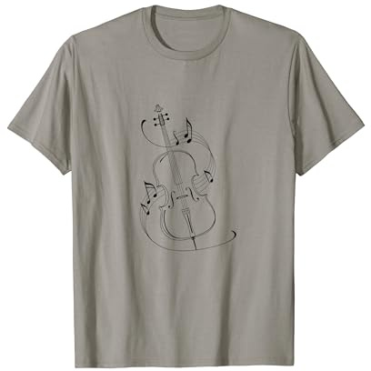 Line Art Violoncelle Violoncelle Violoncellistes Cellists T-Shirt