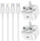 iPhone Charger,2 Pack iPhone Fast Charger Cable and Plug 20W Quick Charge for Apple iPhone 16 15 Pro 14 Plus 13 12 11 Pro Max XS Max XR X SE,New Rapid USB C to Lightning Charging Lead and Phone Plug