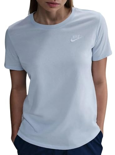 Nike Women's Club T-Shirt Blue Tint L