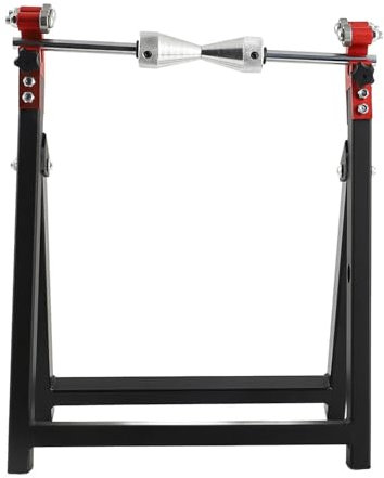 Brilluxa Soporte equilibrador de ruedas, herramienta de búsqueda de neumáticos de motocicleta, equilibrador estático, plegable, soporte de equilibrio de ruedas de 5 x 23 pulgadas
