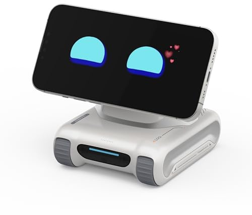 LOOI Robot-Starlight White-AI Desktop Companion,ChatGPT&Gemini Voice Interaction,Visual Understanding,Personality&Memory,10W Wireless Charging,Tech&Gadget Gift,Electronic pets,Toy,Geek,Desktop Setup