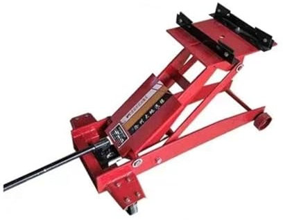 XFYESL Accessori cric per Cavalletto per martinetto Motore 2T Martinetto Idraulico Sottile Martinetto per Trasmissione Cambio in Posizione Bassa Sollevatore Auto(Red)