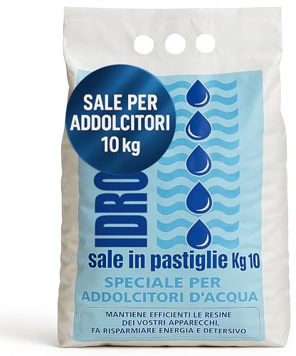 Sale per Addolcitore | Ideale per Addolcitori Domestici - Industriali - Caldaie | Sale Addolcitore Acqua in Pastiglie – 3 Sacchi da 10 kg – Rigenera le Resine e Previene il Calcare | Facile da Usare
