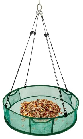 Mangeoire À Oiseaux,avec 3 Pochettes Porte-Nourriture Résistant Aux Intempéries - Mangeoire Résistante aux Intempéries | pour Mésange Pinson Jardin Terrasse Balcon Parc Arbre Toute Saison
