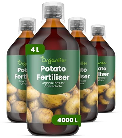 Flytande gödsel för potatis 4L – Organiskt näringstillskott för frodig tillväxt, starka rötter och hög avkastning – Organifer