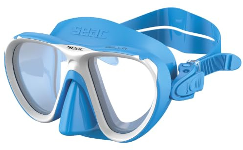 SEAC Bella, Masque de Snorkeling pour Enfants, avec Jupe Hypoallergénique et Vitres de sécurité