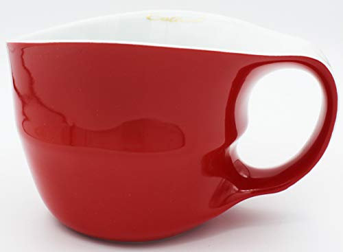Colani Designer Jumbotasse große Tasse Humpen Kaffeetasse ab ovo color 450ml (Rot/Red)