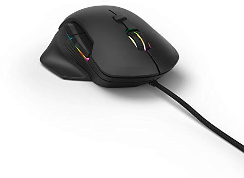 WHITE DIAMONDS Urage - Ratón para Videojuegos (1000 Hz, USB, Cable de 1,7 Metros, 16000 PPP) (1000 Hz, USB, 1,000 PPP) Negro/Amarillo/Rosa/Turquesa