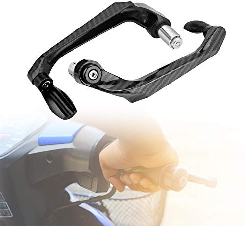 Protecteur de Guidon de Moto, Moto Guidon Protecteur Garde-main, 7/8 22 mm Frein d'embrayage Levier Protector Protège-mains, Convient aux Motos, Voitures électriques(Noir)
