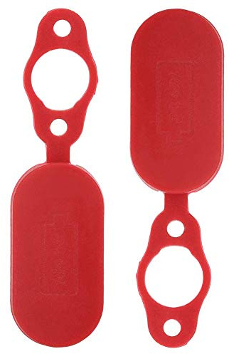 Alomejor Couverture étanche Scooter électrique,2 pièces Protection imperméable Rouge Accessoire Scooter électrique pour Utilisation Pluie extérieur déplacement Urbain Stockage Garage
