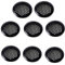 8 Stücke lüftungsgitter Schwarz Edelstahl Entlüftungsloch Lüftungsgitter Rund für Wohnmobil/Badezimmer/Küche usw (35mm Konvex)