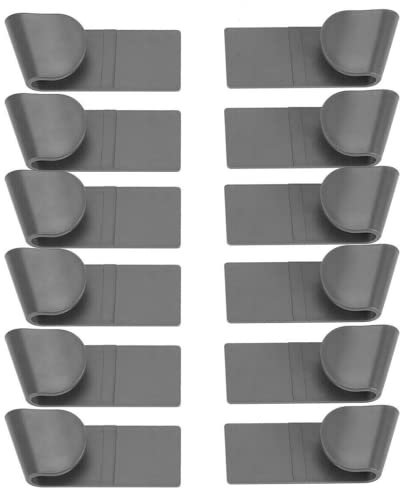 SPORTARC 12 Stück Topfdeckelhalter Haushalt stanzfrei Türpfanne Deckel Organizer Wandmontage Haushalt Topf Deckel Aufbewahrungsregal Küchenutensilien